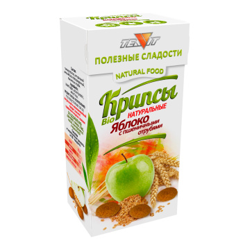 яблочные крипсы - продукты без глютена без лактозы без сахара без масла и гмо